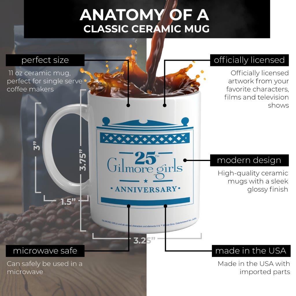 Gilmore Girls (25th Anniversary) 11 oz White Ceramic Mug WMUG1747